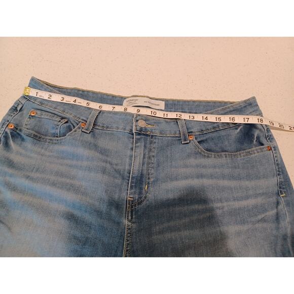 LEVI Strauss Signature Womens Jeans Pants Mid Rise Boyfriend Size 18 W 34 - Picture 7 of 8